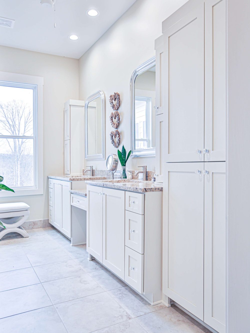 white shaker bathroom